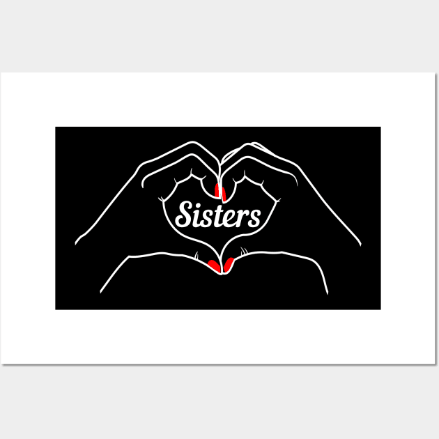 Sisters Tee Wall Art by Lulaggio